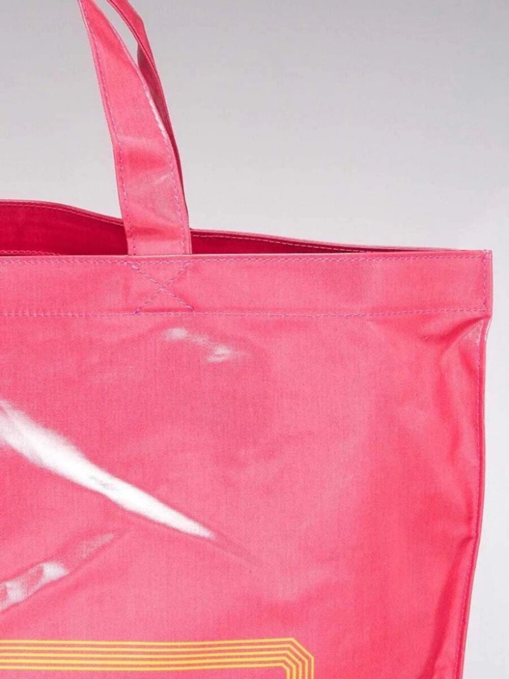 Gucci Pink/Orange Coated Canvas Montecarlo Tote Bag - Picture 9 of 11
